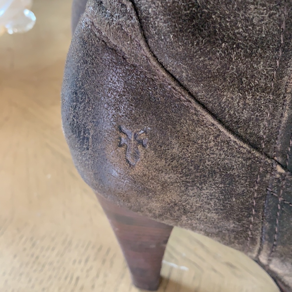 FRYE Harlow designer brown leather tall boots 9 - Picture 4 of 13